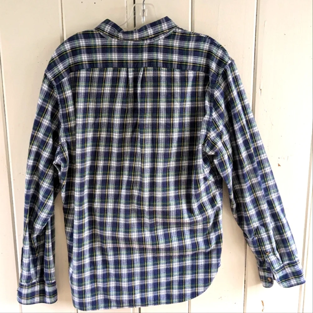 🔴3/$4 J. Crew Scotch Plaid Button-Up Shirt sz L - Picture 5 of 8